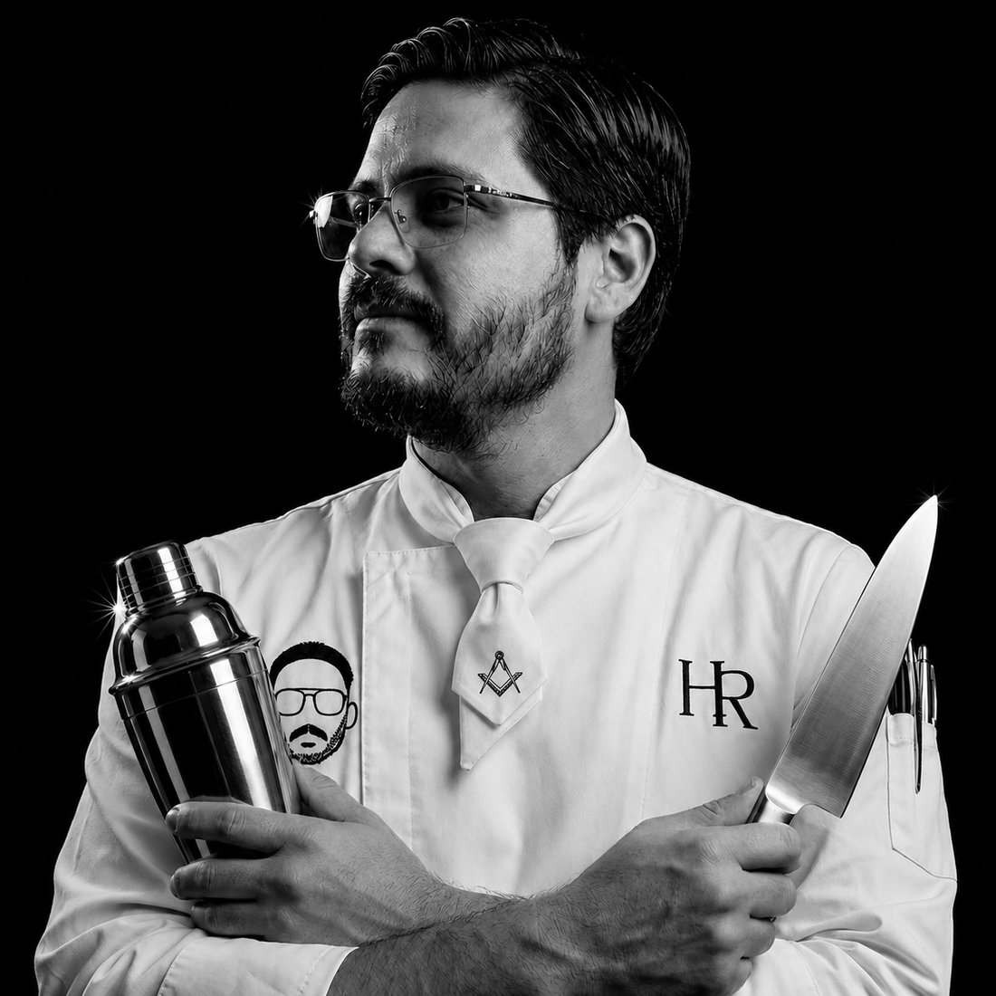 Tian con chaqueta HR — el futuro restaurante Huertas Rendón